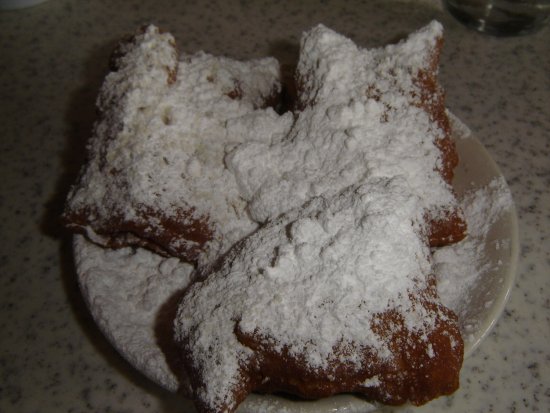 Really, there's a beignet in there somewhere. Really, there's a beignet in there somewhere.